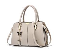 FANDARE Women Handbag Tote Bag PU Leather Shoulder Bag Crossbody Bag Waterproof Satchel Bag Messenger Bag for Work Travel Office Party Shopping White