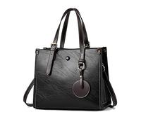FANDARE Women Handbag Tote Bag Top Handle Bag PU Leather Shoulder Bag Satchel Bag with Adjustable Handle Crossbody Bag Messenger Bag for Work Travel Office Party Shopping Black