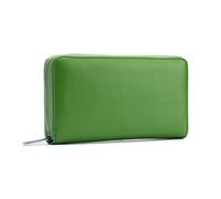 FANDARE Women Wallet with RFID Blocking Genuine Leather Long Wallet Ladies Purses Credit Card Holder Large Capacity Clutch Bag Money Organizers with 36* Card Slots Green