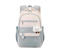 FANDARE Youthful Casual Backpack Girls Back to School Daypack Teen Boys Boobag High Middle Student Eye-Catching Daily College Travel Backpacks for Travel Outdoor Urban Versatile Knapsack Grey Blue
