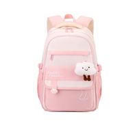 FANDARE Youthful Casual Backpack Girls Back to School Daypack Teen Boys Boobag High Middle Student Eye-Catching Daily College Travel Backpacks for Travel Outdoor Urban Versatile Knapsack Pink
