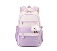 FANDARE Youthful Casual Backpack Girls Back to School Daypack Teen Boys Boobag High Middle Student Eye-Catching Daily College Travel Backpacks for Travel Outdoor Urban Versatile Knapsack Purple