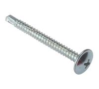 Forgefix 100BPS48100ZP Baypole Self-Drill Screw Phillips Wafer Head Zp 4.8 X 100Mm Box 100