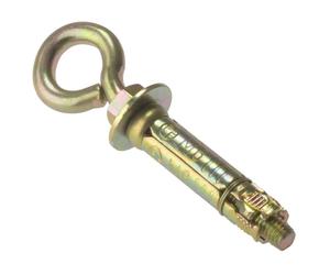 Fandf 10EYE6 Masonry Anchor - Eye Bolt - Zinc Yellow Passivated M6 (Bag Of 10)