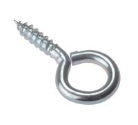 F&F Screw Eyes ZP 40mm x 8Ga Zinc Plated Pack of 10