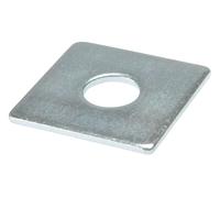 F&F Square Plate Washer 10SQPL5010 - Zinc Plated 50x50x10 mm Pack of 10 Silver