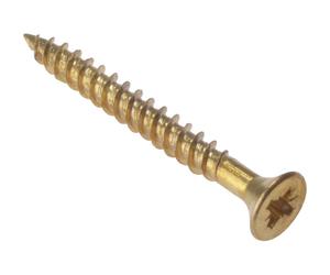 Fandf CSK1146EB General-Purpose Screw - Electro Brassed 1 1/4in X 6 (Box Of 200)