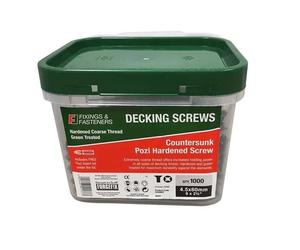 Fandf DS4550T Decking Screw - Green Treated 4.5 X 50Mm (Tub Of 1000)