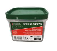 Fandf DS4575T Decking Screw - Green Treated 4.5 X 75Mm (Tub Of 1000)
