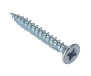 Fandf General-Purpose Twin Thread Screws - Countersunk 10 x 4in Pozi PZ CSK410ZP (Box 100)