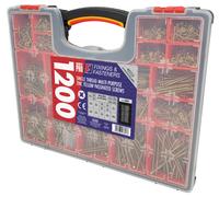 Fandf Screw Kit Assortments Assorted Pozi PZ OPMPS1200Y (Kit 1200pc)