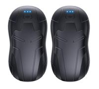 FANDLISS 10000mAh Rechargeable Hand Warmers 2 Pack, 2025 Latest Split Double-sided Heating Electric Magnetic Handwarmers, 3 Heating Modes Heater, Suitable for Outdoor/Travel/Camping/Gifts,Black