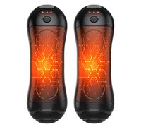 FANDLISS 2 in 1 Hand Warmers Rechargeable,2025 Newest Cylindrical Hand Warmers,3 Heating Modes,6000mAh Rechargeable Hand Warmer Handwarmers for Outdoor Work,Camping,Travel,Cold places,Black