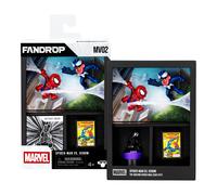 FANDROP MV02-Spider-Man VS. Venom, Combines A Displayable Diorama, Artifacts & Scene Marker That Creates An Elite Display To Enhance Any Spider-Man Collection, 4 Marvel To Collect