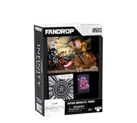 FANDROP MV03-Mavel Studios' Avengers Endgame - Captain America VS. Thanos, Combines An Epic Diorama, Artifacts & Scene Marker Creating A Display To Enhance Any Marvel Collection, 4 To Collect