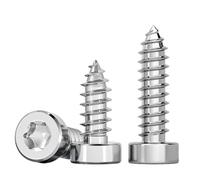 FandWay 100Pcs Torx Self Tapping Screws 304 Stainless Steel,M4 Wood Screws Kit,Torx Security Anti-Theft Screw,Cap Head Self Drilling Sheet Metal Screw Star Drive for DIY Wood Repairs.