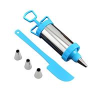 fanelod Cake Decorating Syringe, Icing Tool, Whitening Stainless Steel Icing Tool, Icing Syringe, Cake Decorator, Safe Cake Decorating Syringe Set, Sausage Stuffer for Kitchen Decor Desserts, Cakes