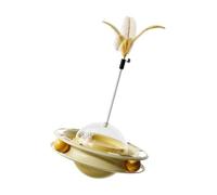 fanelod Funny Cat Teaser Toy - 4-in-1 Interactive Kitten Treat Dispenser Toy - Slow Food Dispenser Kitten Toys With Ball for Indoor, Outdoor Cats Kitten