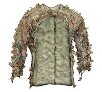 fanelod Ghillie Suit, Lightweight Breathable Mesh Camouflage Suit with Buckles, Adjustable Waist Jungle Suit, Natural Appearance Hunting Suit, Skin-Friendly Hunting Coveralls for Hunters, Snipers