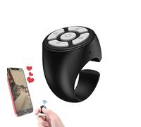 fanelod Scrolling Ring, Comfortable Wireless Finger Scroller, Portable Remote Control Ring, Blue-tooth Finger Ring Page Turning Remote Control, Mobile Phone Controller for Home, Travel, Car, Camping