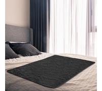 Fanfanwin 1 Pcs Couples Waterproof Mat 27 x 27 in Lover Reusable Stainproof Blanket Quiet Easy Use Mattress Protector for Adult Multi Functional Bed Sheet Couple Messy Play Pleasure Comfort (Black)