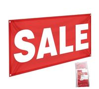 Fanfanwin 2x5 Feet Sale Signs for Retail Store Vinyl Banner Sign with Metal Grommets Reusable Weatherproof Sale Banner for Outdoor Indoor Advertising Business Marketing Store Office
