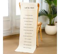 Fanfanwin Wedding Memorial Sign 15 x 50 Inch Cotton Linen 'I'm In Heaven For Your Wedding' Keepsake