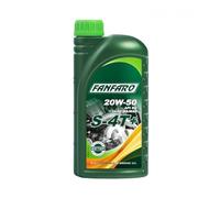 FANFARO S-4T+ 20W50 Synthetic 4-Stroke Motorcycle Engine Oil, JASO MA/MA2, 1 Litre