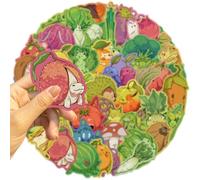 FANG-50 Cartoons, Vegetables, Small Animals, Graffiti Stickers, handbooks, Mobile Phone Cases, Water Cups, suitcases, Waterproof Stickers