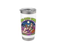 Fang-Tastic Summer Vampire Beach Dracula Halloween Vacation Stainless Steel Insulated Tumbler