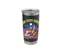 Fang-Tastic Summer Vampire Beach Dracula Halloween Vacation Stainless Steel Insulated Tumbler