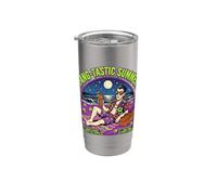 Fang-Tastic Summer Vampire Beach Dracula Halloween Vacation Stainless Steel Insulated Tumbler