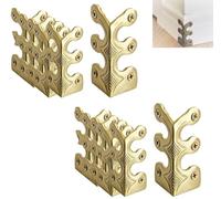 Fangatu Baseboard Corner Protectors, Solid Brass Skirting Board Corner Protectors, 2026 Upgrade Baseboard Corner Protectors (Gold,12Pcs)