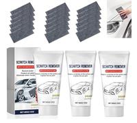 Fangatu Upgrade Nano Sparkle Cloth Car Scratch Remover, 2024 New Nano Sparkle Cloth & Car Scratch Repair Paste, Gray, Fine Grit, Metal Compatible, 6 Pack Cloth, 1 Paste