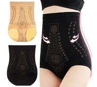 FANGCCC Fiber Restoration Shaper, Pack of 2 Ionstech Unique Fibre Restoration Shaper Elastic Body Shaper for Women High Waist Shapewear for Getting in Shape, Black and skin tones, XXL