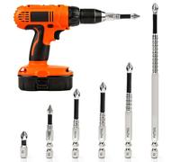 FANGCCC Magnetic Screwdriver Bit Sets, 6 Pcs Impact Anti-Slip Drill Bits for Electric Screwdriver, High Magnetic Screwdriver Bits Set for DIY & Power Tools