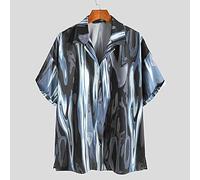 FANGDADAN Aloha Hawaiian Shirt - Men Hawaiian Shirt Short Sleeve Printing - Fashion Lapel Streetwear Tie Dye Summer Beach Shirts Button Clothes Large Size Top Blouse For Holiday Party Shirts,7Xl