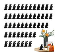 Fangfhai Halloween Miniature Crows | Halloween Raven Resin Art Figurine, Realistic Seasonal Animals Decoration for Mantel Shelf Desk Windowsill Haunted House