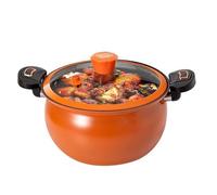 Fangfhai Pressure Cooker Small - Non-Stick Cooking Pot,Non-Stick Fast Heating Pressure Cooker with See-Through Lid for Home Kitchen Boil Stew Soup Food Preparation