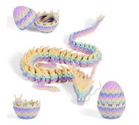 FANGHENG 3D Dragon Egg Articulating Gemstone Crystal Dragon Figurine 3D Eggs with Inside Autism Toys Egg Toy for Anxiety Relief Flexible Joints Home Desk Decor Desk Toys Matte Candy