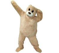 Fangkun Dress Up Big Bear Mascot Costume,Dancing Bear Fancy Dress,Giant Plush Teddy Bear Wearable Animal Character Cosplay,Adults Size for Men & Women
