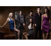 FANGMKJ DIY 5D Diamond Painting Kits for Adults Kids,The Vampire Diaries,Full Drill Diamond Embroidery Kits Cross Stitch Pictures Arts Craft Home Wall Decoration-15.7x19.7inch