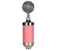 FANGO Built in Sound Card Recording Microphone Feeding Condenser Microphone Universal Card Karaoke Device,Pink