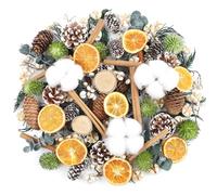 Fangoo Christmas Cinnamon Pine Cones Scented Potpourri Bag Decorating Bowl Filler Dried Plant Vase Filler for Christmas Tree Ornament DIY Crafts Table Centerpiece Wreath Winter Wedding Holiday Decor