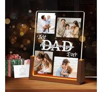 Fangoo LED Photo Frame with Night Light, Personalised Picture Display (Style7-DAD)