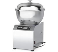 FANGQMM Commercial Spiral Dough Mixer Machine, Dough Mixer Machine Dough Maker Machine 1800W Electric Stainless Steel Dough Mixer with Bowl, Lid & Timer, for Bakery, Pizzeria, Restaurant 5kg
