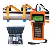 FANGQMM Ultrasonic Flowmeter, Digital Ultrasonic Liquid Flowmeter, DN15-6000mm Clamp On Transducers Flowmeter Handheld Ultrasonic Flow Meter Portable Flowmeters for Copper/PVC Pipe DN100