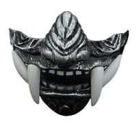 Fangs Face Cover, Halloween Cosplay Fangs Face Cover - Cosplay Horror Half-Face Fangs Costume - Funny Halloween Fangs, Comfortable Animal Skull Face Cover for Adults