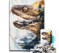 Fangs of The Wild Jigsaw Puzzle 1000pcs (52x38cm) Gift for Adults | Enjoy a screen-free activity for adults on rainy days for patient puzzling.