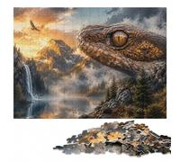 Fangs of The Wild Jigsaw Puzzle for Adults, Wooden, 300 Pieces | Adult Puzzle: tabletop activity for adults over several sessions.